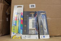 A large quantity of as new Parker products to include; Parker quink refill multi-packs, quink single