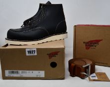 A pair of as new Red Wing Shoes 6