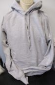 Two as new Adsum Classic Logo hoodies in ash heather grey (M - RRP £95 each).