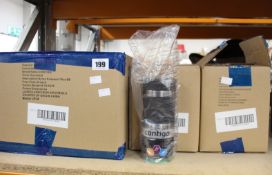 Forty boxed as new Contigo Byron Snapseal 16oz vacuum-insulated travel mugs in gunmetal.