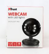 Six boxed as new Trust Spotlight Pro Web Cams (Some damage to boxes).