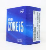 A boxed as new intel i5-10400 2.90GHz processor with cooler for LGA1200 CPU sockets (box damaged)