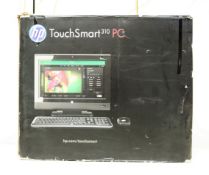 COLLECTION ONLY: A pre-owned HP Touchsmart 310-1260UK All in One PC (Keyboard, mouse, remote control