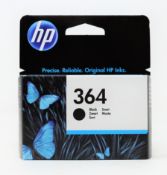 Sixty boxed as new HP 364 Black Ink Cartridges (P/N: CB316EE ABB) (Expiry date: SEP 2022) (Some