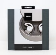 A boxed as new pair of Bose Sleepbuds II noise masking earbuds (Box sealed.