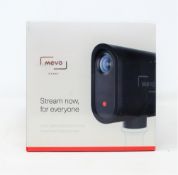 A boxed as new Mevo Start Live Streaming Camera (P/N: MV3-01B-BL) (Box sealed).