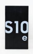 SOLD FOR PARTS: A pre-owned Samsung Galaxy S10e (SM-G970F/DS 128GB) in Prism White (FRP Locked ,