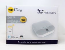 A boxed as new Yale Sync Smart Home Alarm Family Kit (P/N: IA-320) (Box sealed, damage to