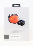 A boxed as new pair of Bose SoundSport Free Wireless In-Ear Headphones in Orange/Navy (Box sealed).