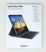 A boxed as new Logitech Slim Folio Pro for 12.9 inch iPad Pro (3rd & 4th Gen) (P/N: 920-009710) (Box