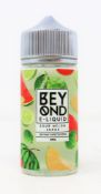 OVER 18s ONLY - A large quantity of Beyond sour melon surge e-liquid bottles for electronic