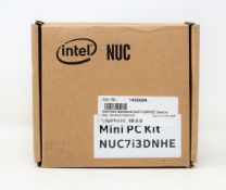 A boxed as new intel NUC barebone mini PC Kit with 7th gen intel i3 CPU (box opened) (PN:
