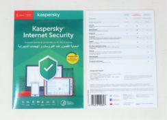Fifty as new Kapersky Internet Security Software Licences (1 device, 1 year, EU) (P/N: KL1939FBAFS-
