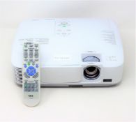 A pre-owned NEC NP-M230X projector with remote (Lamp hours used 349, 94% remaining).