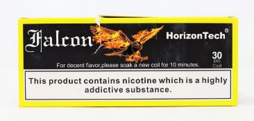 Twenty packs of three HorizonTech Falcon M-Dual 0.38ohm Dual Mesh Coils (Over 18's only).