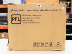 A boxed as new PowerWalker VFI 3000 CG PF1 UPS (Box opened, damage to box).