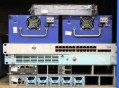 SPARES AND REPAIRS - A quantity of used networking equipment to include: 1x cisco 24-port switch (