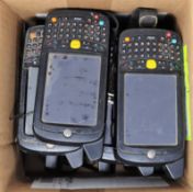 Ten pre-owned Motorola MC659B-PDOBAA00100 Hand Held Computer/Barcode Scanners (No batteries
