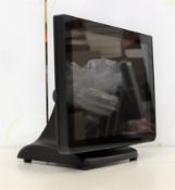 A pre-owned Partner SP-850 15” AIO Touch Epos System with Cel J1900 1.99ghz, 4gb Ram ,120gb SSD (PSU