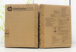 A boxed as new HP EliteDisplay E233 23