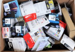 A box of assorted as new printer cartridges (All items sold as seen).