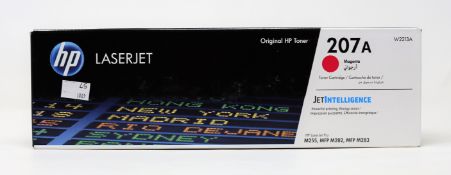 A quantity of boxed as new HP laserjet 207A magenta toner cartridges (PN: W2213A) (approx. 20