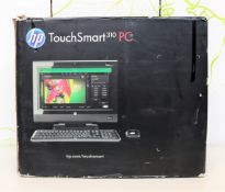 COLLECTION ONLY: A pre-owned HP Touchsmart 310-1260UK All in One PC (Keyboard, mouse, remote control