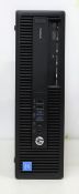 A pre-owned HP ProDesk 600 G2 SFF PC with Intel Pentium G4400 3.30Ghz CPU, 8GB RAM and 480GB storage