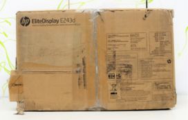 A boxed as new HP EliteDisplay E243D 24
