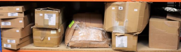 A large quantity of electronic cables and connectors to include: DVI video cables, USB to