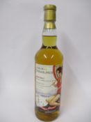 A bottle of Liquid Treasures Irish single malt whiskey (Aged 26 years) (700ml) (Over 18s only).