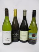 A bottle Vinda Negra 2017 villahuercos tempranillo blanco rioja (750mml), two Lyme bay Devon bacchus