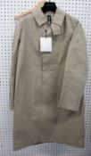 An as new Mackintosh Oxford coat in fawn (EU 36 - RRP £995).