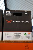 A boxed as new Nexx Helmets in Plain Dark Grey MT (Model: X.WED2, Size: M).