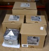 Three e2S LED Beacons (IS-L101L-G/R, G/A and G/G) and one IS-A105N Sounder.