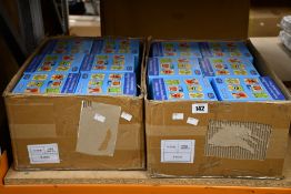 Two boxes of Aovowog wooden jigsaw puzzles.