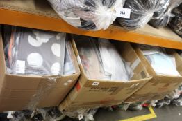 Three boxes of assorted as new fashion clothing to include dresses, t- shirts, blouses and related