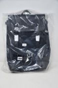 An as new Sandqvist Hege black leather backpack (RRP £200).