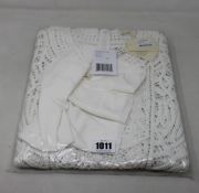 An as new Maje Romance macramé cotton-knit mini dress (T34 - RRP £323).