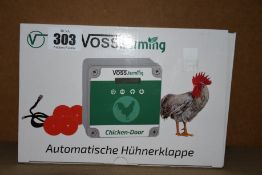A boxed as new Voss Farming Automatic Chicken Door Device.