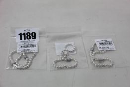 Eight as new Pandora Beads & Pavé Bracelets.