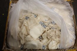 A large box of as new BrandBoo reusable makeup remover pads with wash bags.