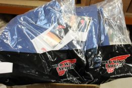Seven pairs of as new Red Wing 66211 flame resistant, anti-static work trousers in blue (Assorted