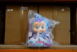 Sixteen as new Cry Babies Fantasy Tina blue dinosaur interactive dolls (RRP £19.99 each).