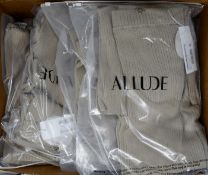 Eight pairs of as new Allude cotton/silk trousers (2 x XS, 3 x S, 3 x L).