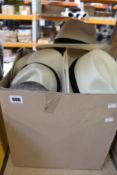 Ten assorted hats by Stetson together with six City Sports hats.
