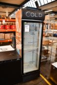 A pre-owned Rhino Cold 578T tall drinks display fridge.