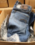Nine pairs of assorted as new G-Star Raw jeans.