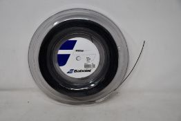 An as new Babolat RPM Blast 200m Tennis String Reel in black (130/16).