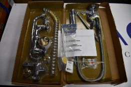 An as new Encore by Component Hardware high volume faucet (KL-1014-FG).